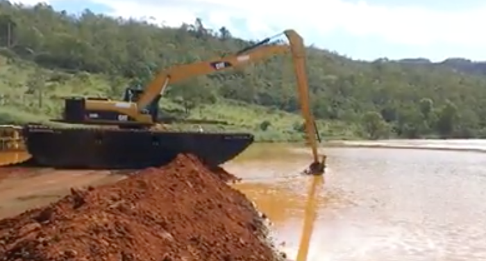 Operator\'s First Time on an Amphibious Excavator